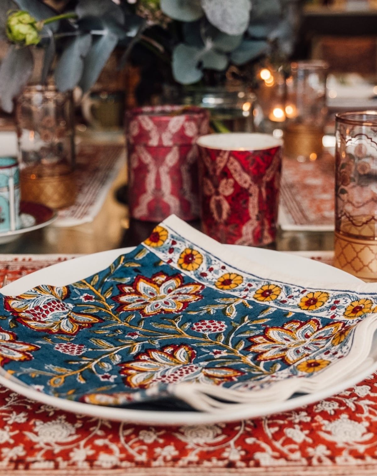 LOUISE Napkin Midnight Blue