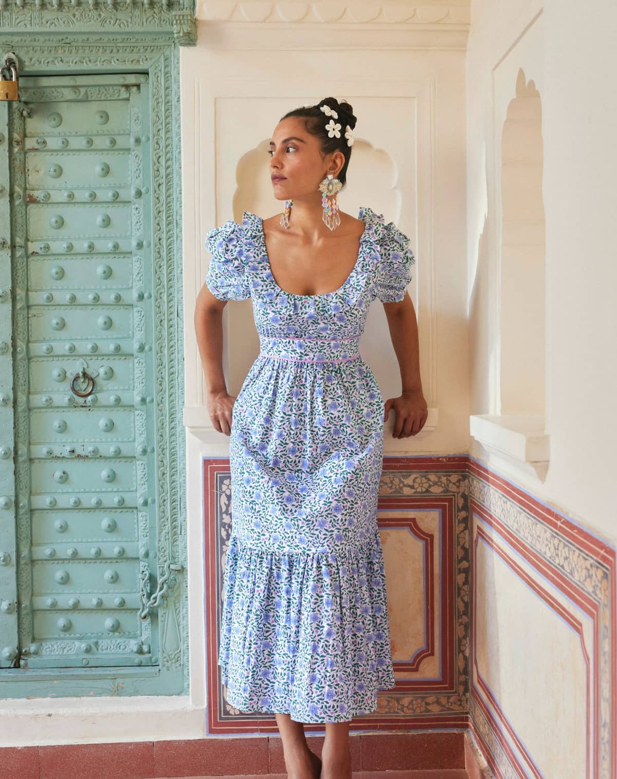 Pink City Prints Sky Florentina Annie Dress