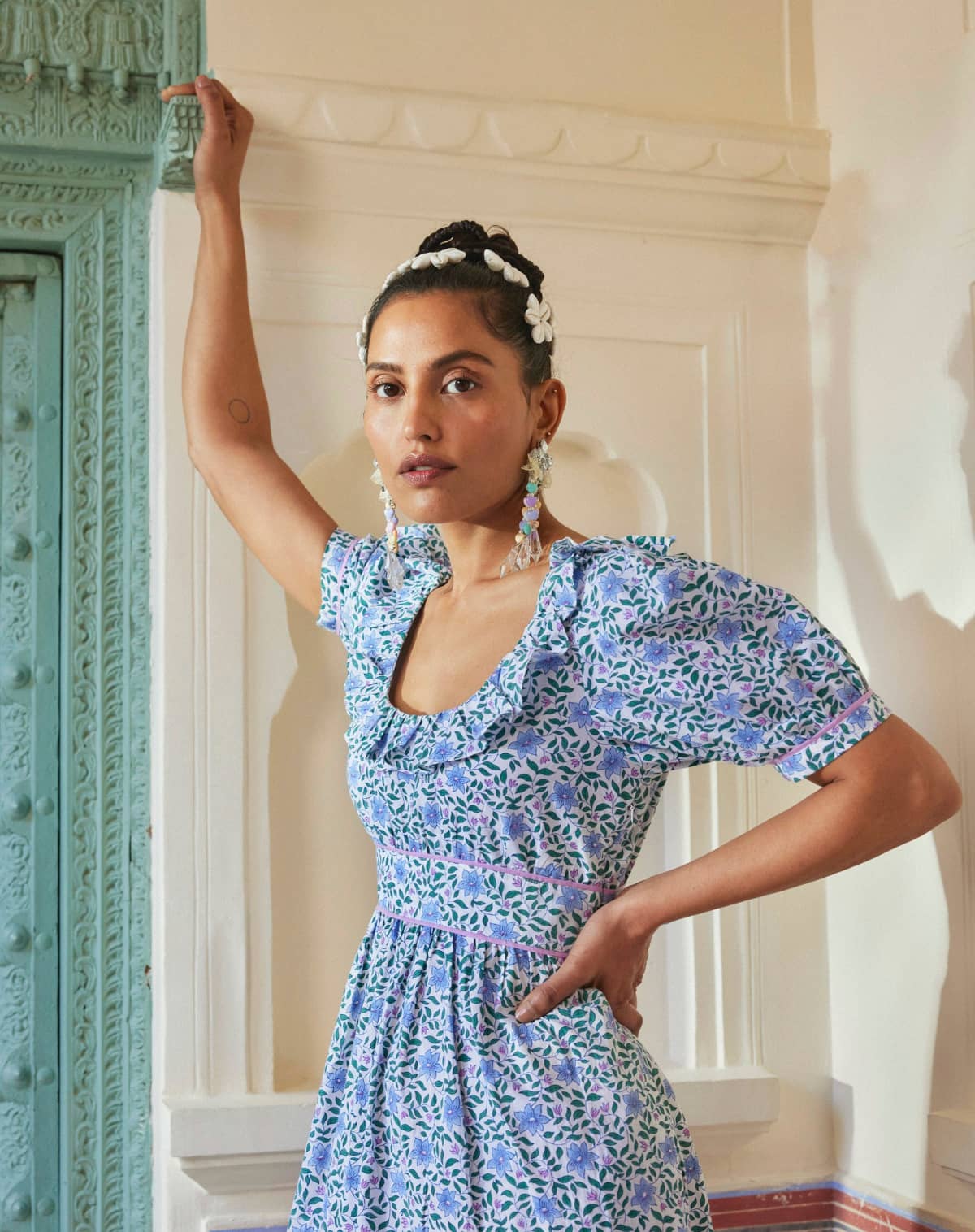 Pink City Prints Sky Florentina Annie Dress
