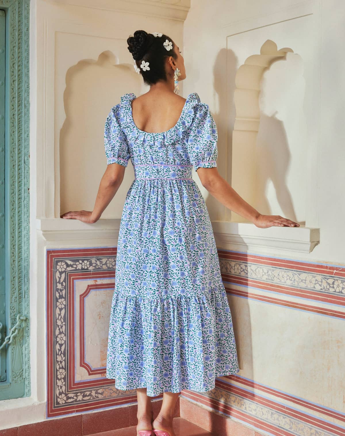 Pink City Prints Sky Florentina Annie Dress