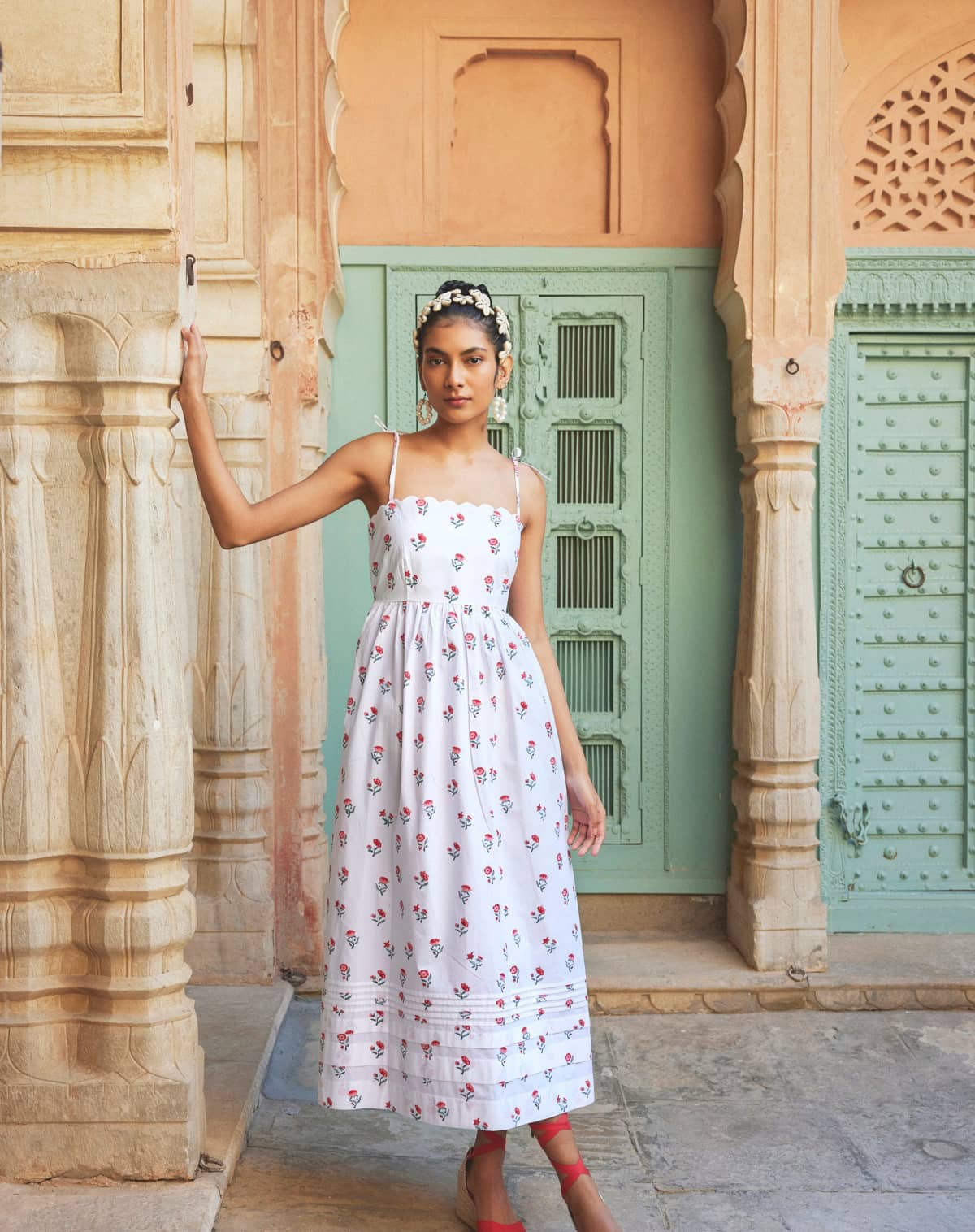 Pink City Prints Mini Blossom Crete Dress