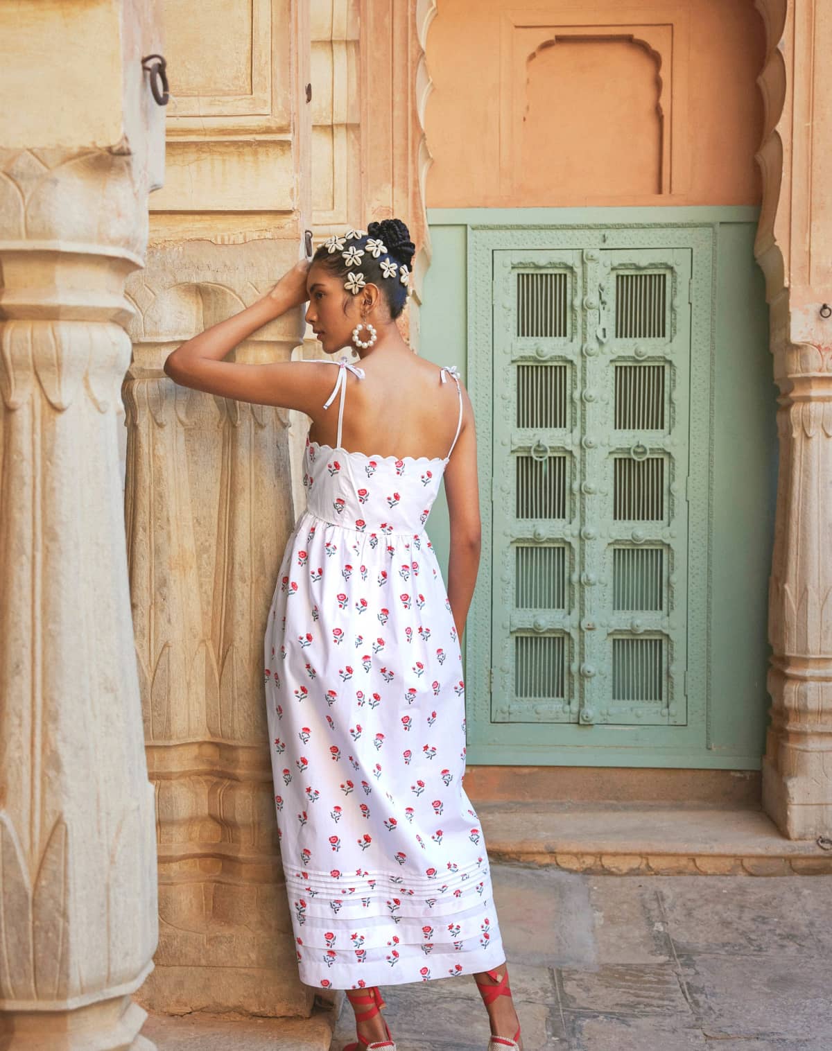 Pink City Prints Mini Blossom Crete Dress