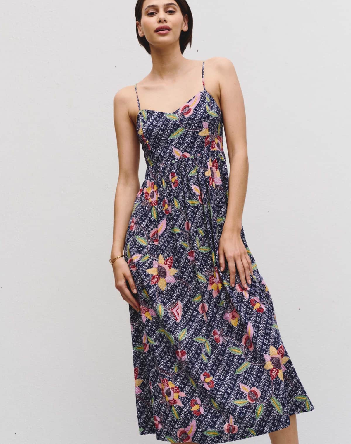 Idano Nidal Spring Dress in Midnight Blue