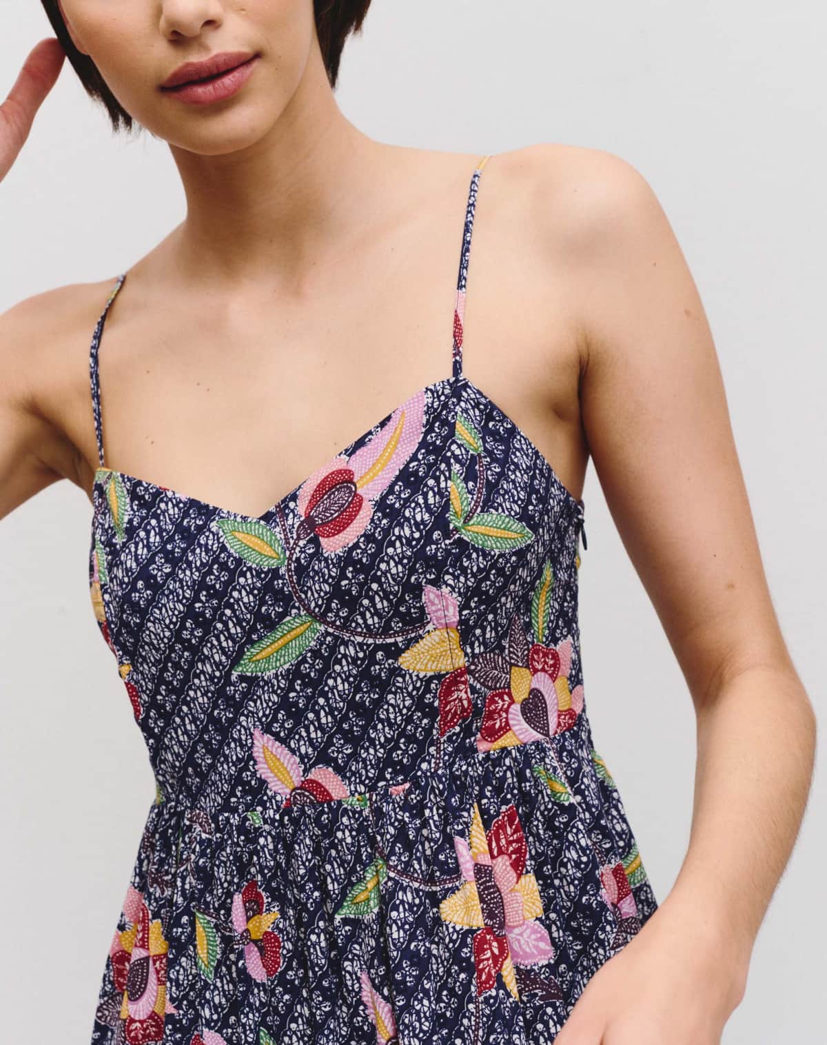 Idano Nidal Spring Dress in Midnight Blue
