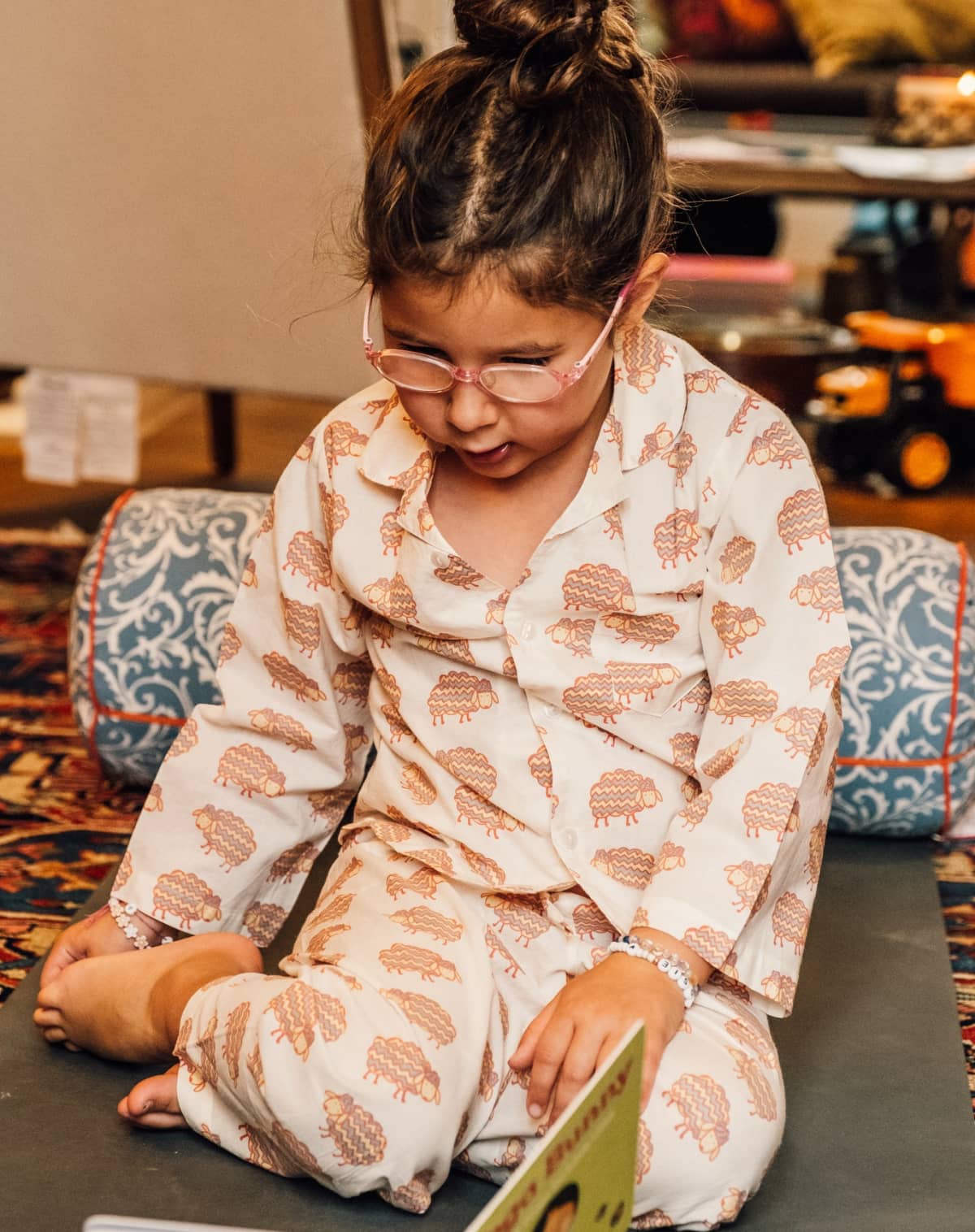 The Almirah Kids Cotton Pyjamas in Sheep Print