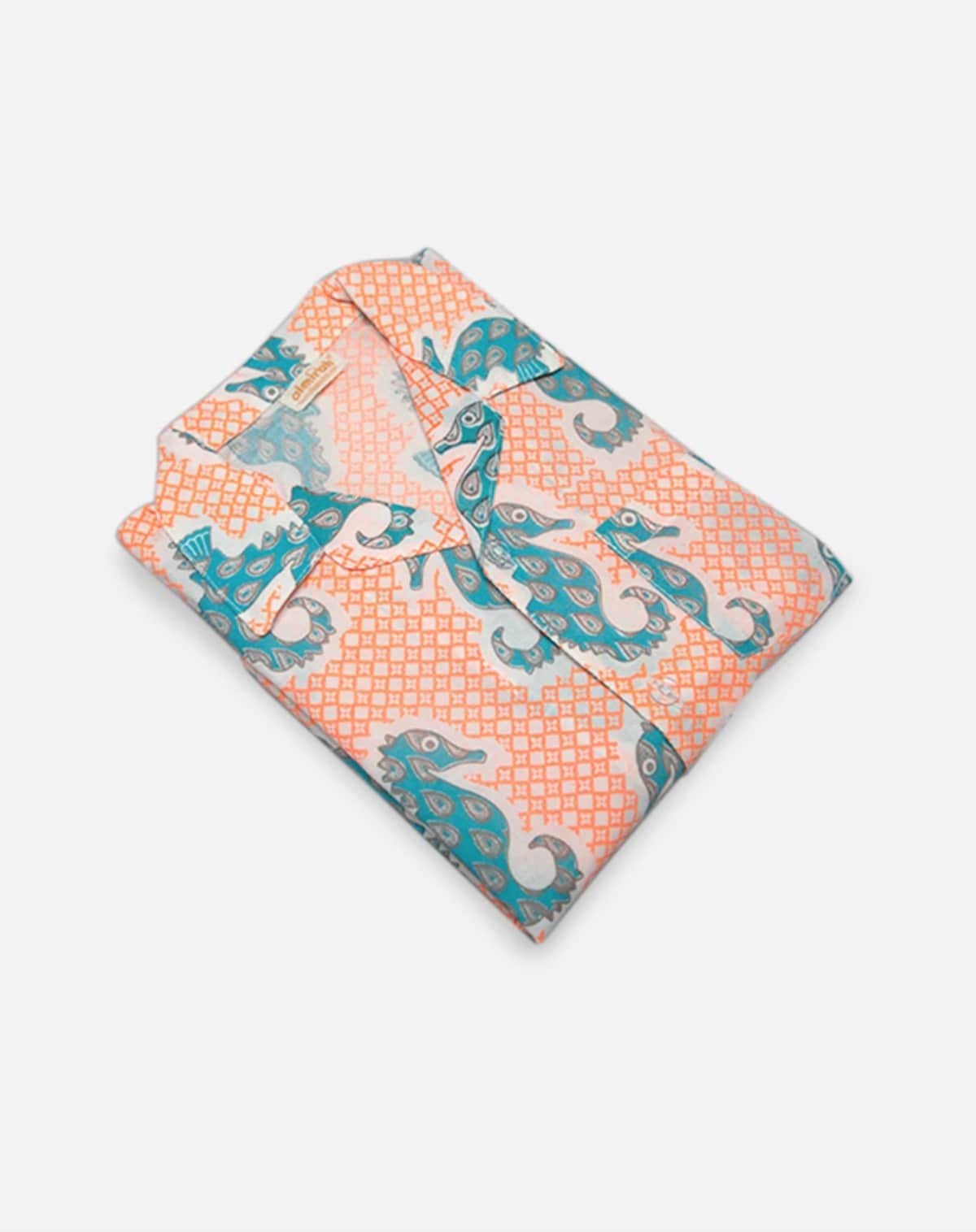 The Almirah Kids Cotton Seahorse Shirt