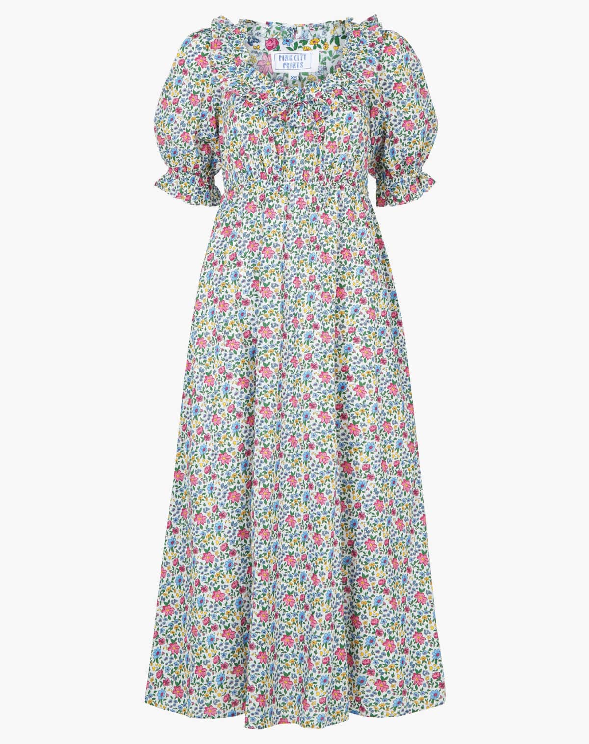 Pink City Prints Vintage Rose Daphne Dress