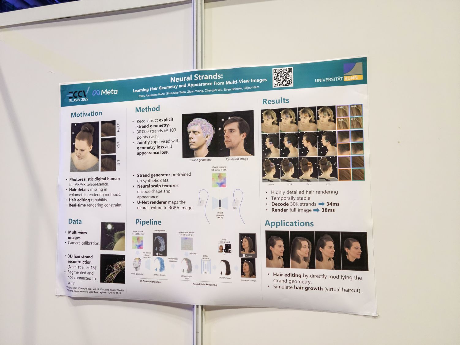 Neural Strands: Learning Hair Geometry and Appearance from Multi-View Images