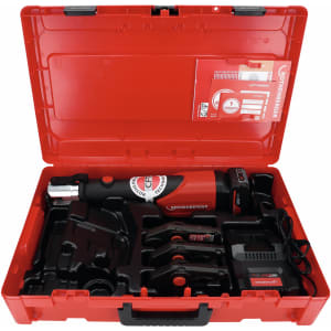 Prensadora ROMAX Compact III Set AMPShare - Para Tubos 16-20-25 Mm, Fuerza 19 KN, Batería 2 Ah, Mordazas RFz