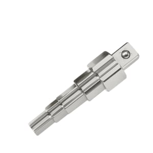 KEWAYO Verstellbarer Universal-Steckschlüssel 10-19 Mm – Mit 65 Mm Adapter Für 3/8-3/4'' Ratschen | Aus Chrom-Vanadium-Stahl, Bis 430 Nm Drehmoment