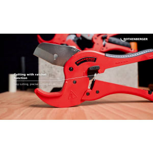 Cesoie Per Tubi In Plastica ROTHENBERGER - Taglio Fino A 42mm, Lama In Acciaio Inox | Con Staffa Di Sicurezza - Foto 3