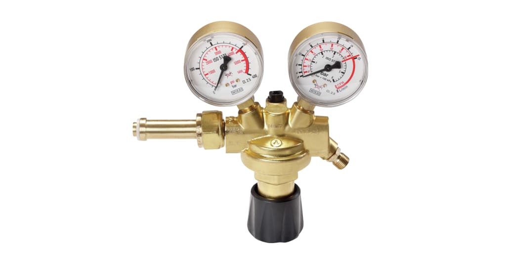 Druckregler Für Schweißgas – Argon/CO2 Druckminderer Für MIG/MAG/WIG, Mit Manometer, Bis 315 Bar