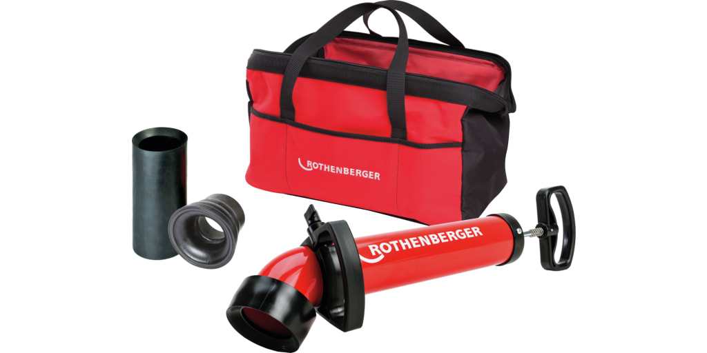 ROPUMP SUPER PLUS Set with 3 adapters | Pipe clearing devices 