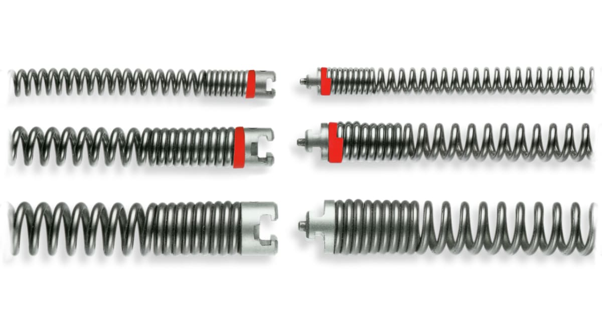 Espiral de limpieza de tuberías para inodoros-1,8 metros-con