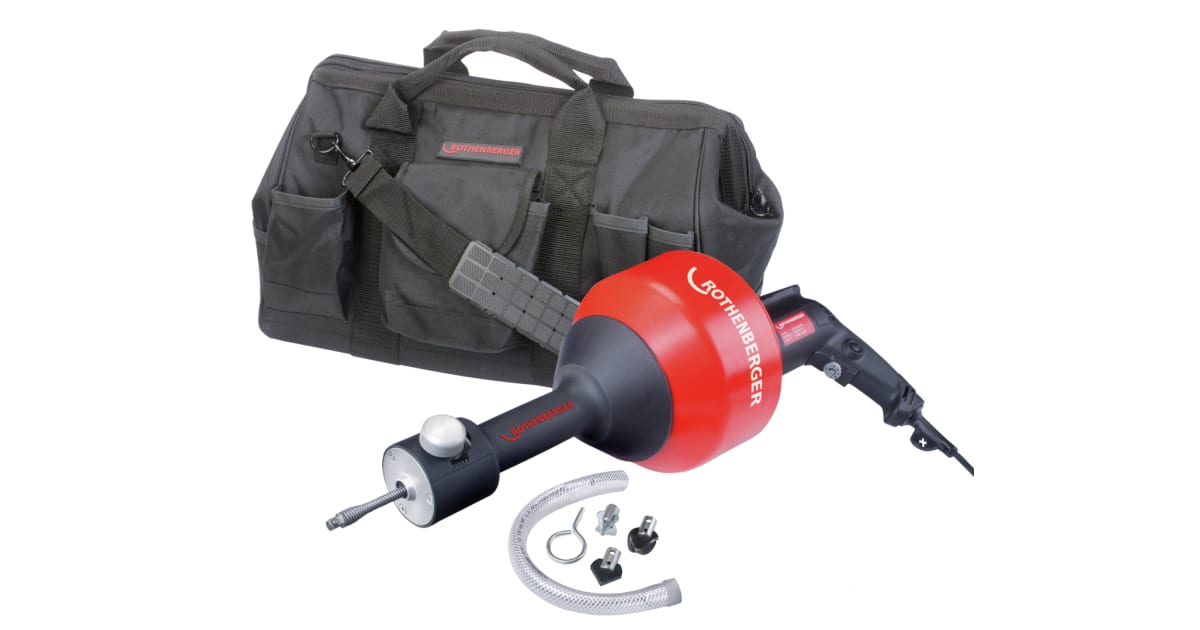 ROSPIMATIC pipe cleaning device with accessories | Pipe clearing 