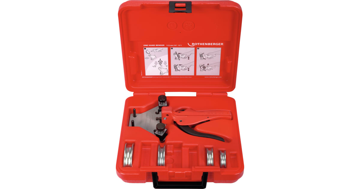 TUBE BENDER Set, 1/45/163/81/2" Manual bending devices ROTHENBERGER