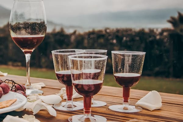 Lieblicher Rotwein
