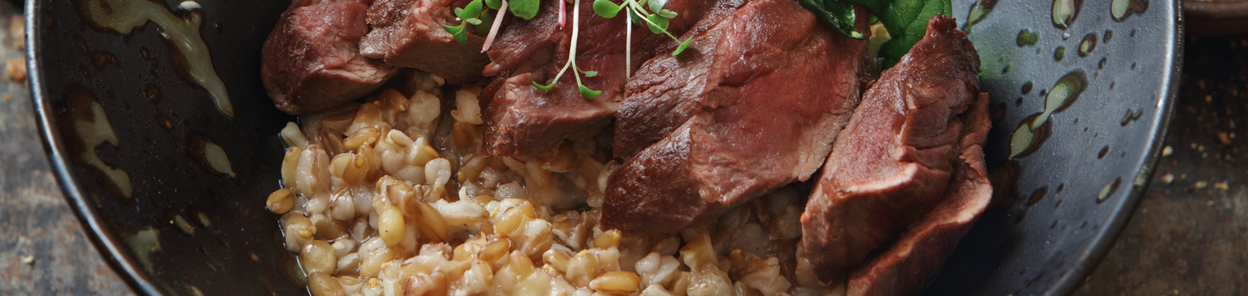 Rehrücken auf Risotto