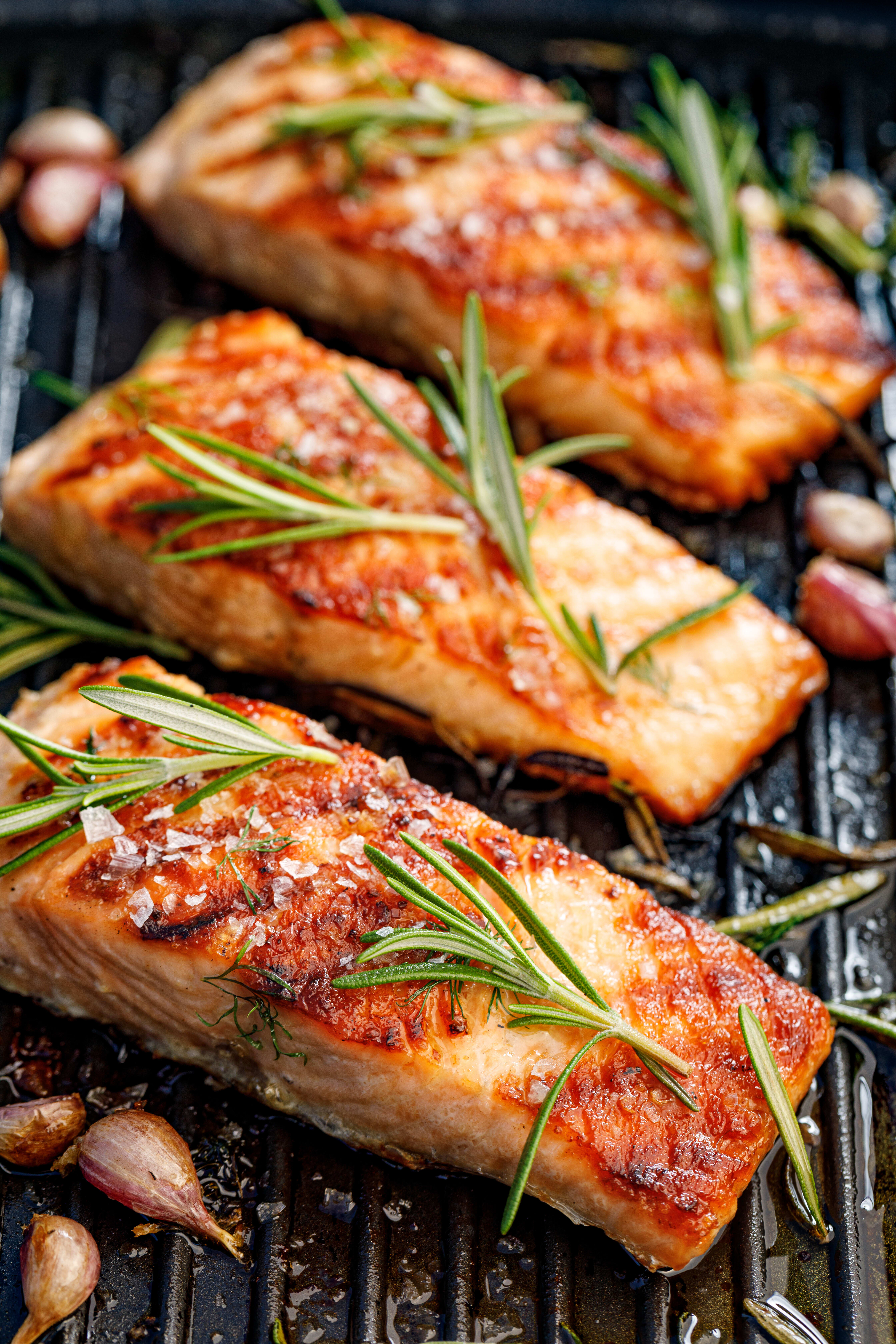 Lachs gegrillt