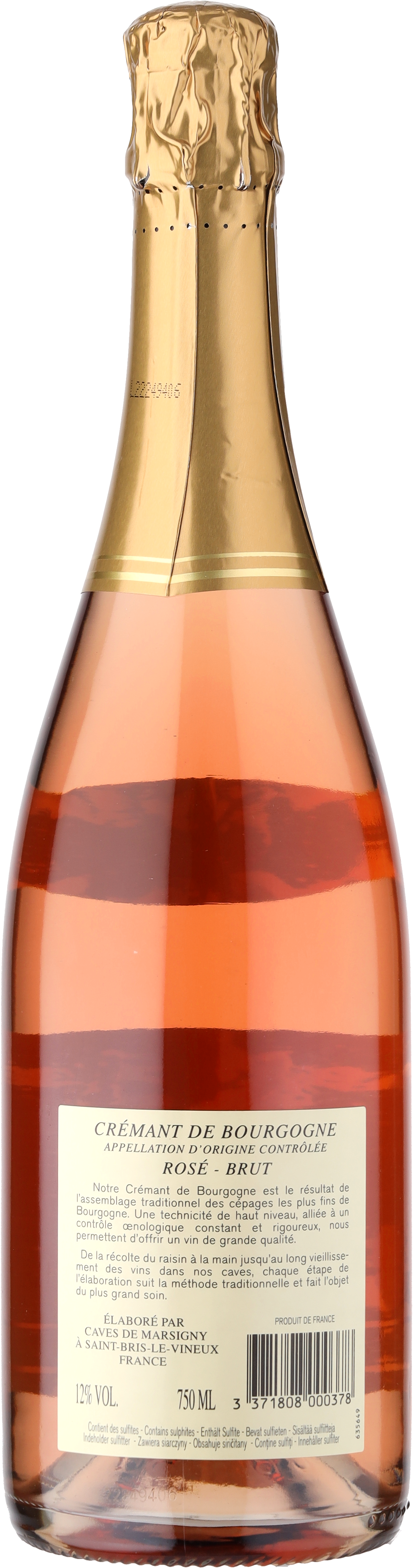 Caves De Marsigny Saint Bris Le Vineux Caves de Marsigny Réserve Crémant de Bourgogne Brut | Club of Wine