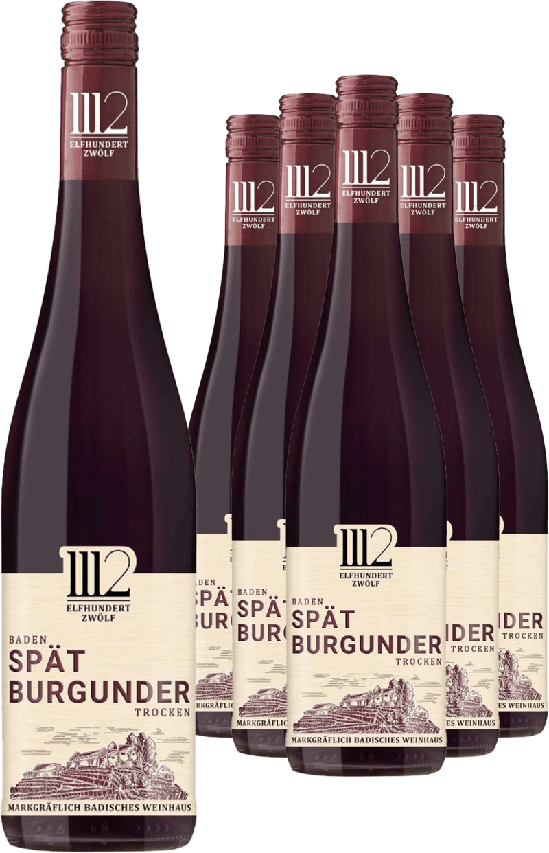 5+1-PAKET Markgräflich Badisches Weinhaus »Elfhundertzwölf« Spätburgunder 2025 (6 × 0,75 l)