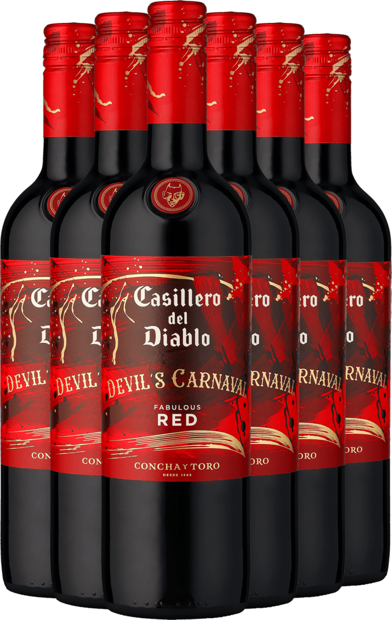 2022 Casillero del Diablo »Devil's Carnaval« Fabulous Red im 6er-Vorratspaket (4,5 l)