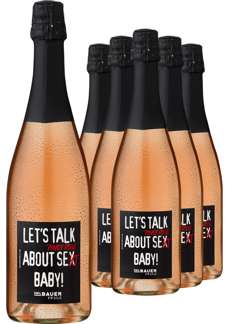 5+1-PAKET Emil Bauer »Let’s talk...« Pinot Noir Rosé Sekt 2022 (6 × 0,75 l)