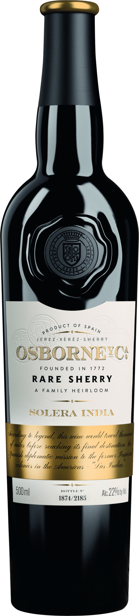 Osborne »RARE« Sherry Oloroso Solera India (0,5 l)