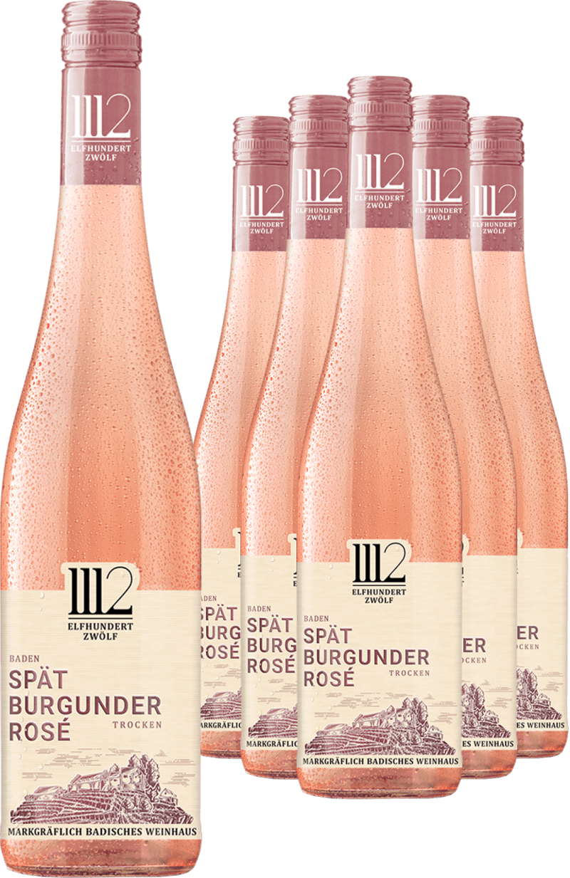 5+1-PAKET Markgräflich Badisches Weinhaus »Elfhundertzwölf« Spätburgunder Rosé 2025 (6 × 0,75 l)