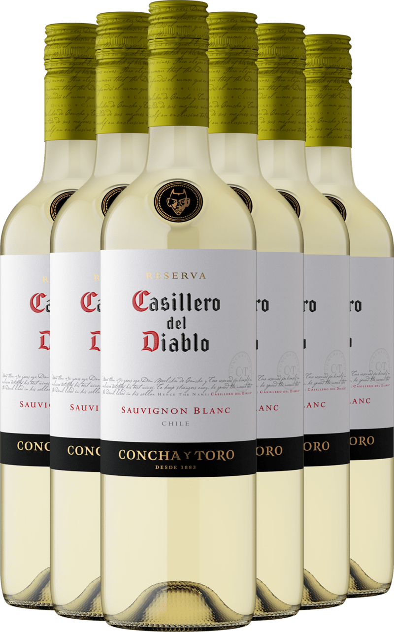 2025 Casillero del Diablo Reserva Sauvignon Blanc im 6er-Vorratspaket (4,5 l)