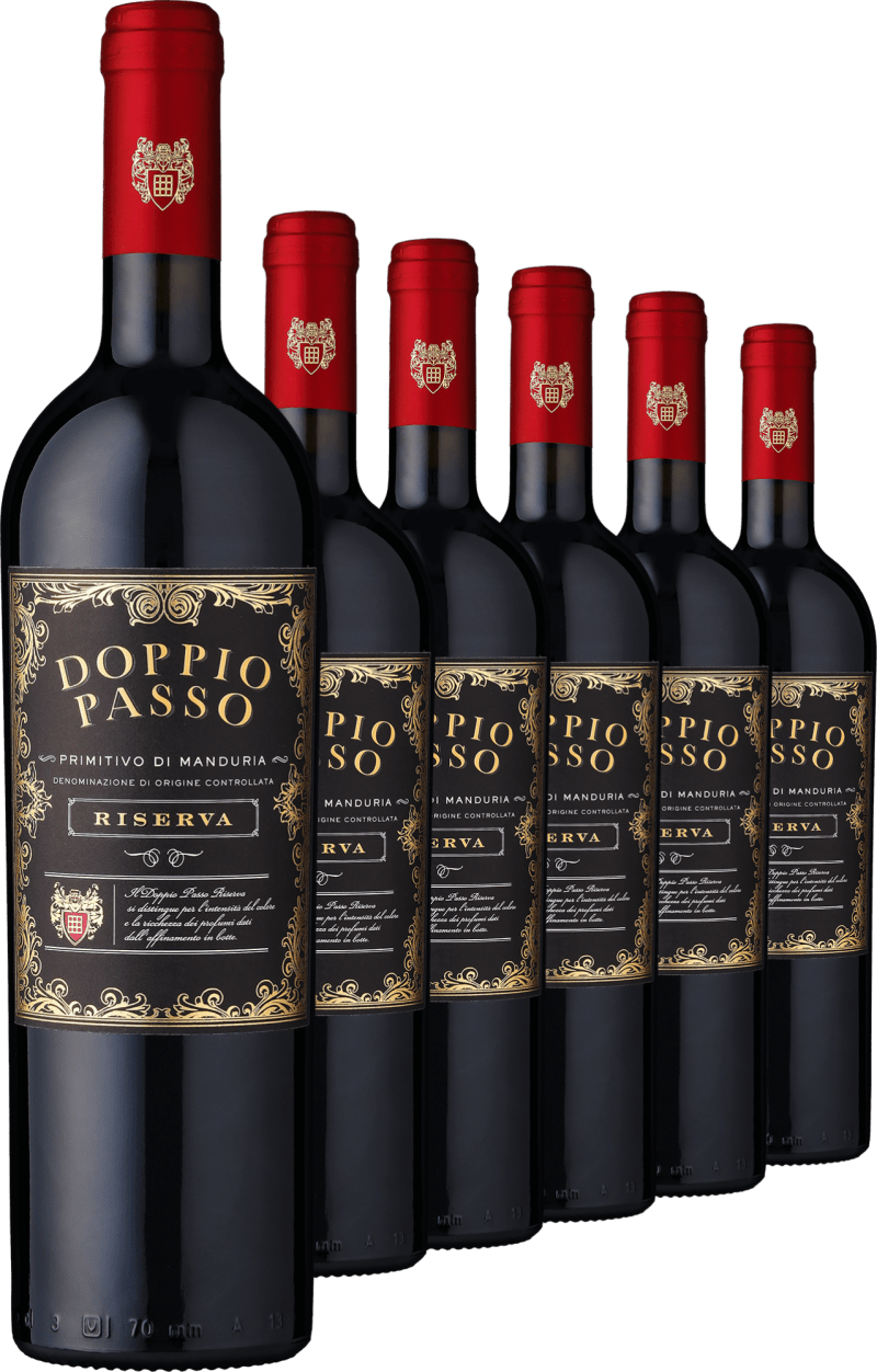 2022 Doppio Passo Primitivo di Manduria Riserva im 6er-Vorratspaket (4,5 l)