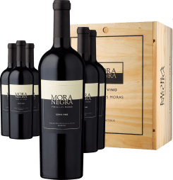 3+3-PAKET Finca Las Moras Mora Negra 2021 – in der Holzkiste