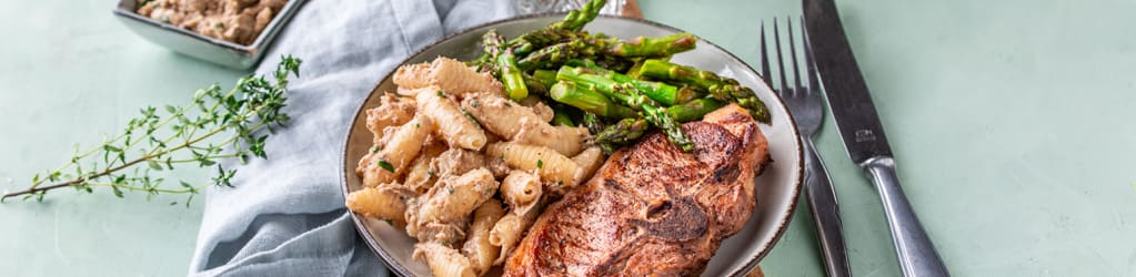 Castellane mit Steinpilzpesto