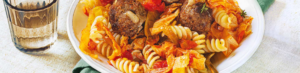 Fusilloni mit Hackbällchen