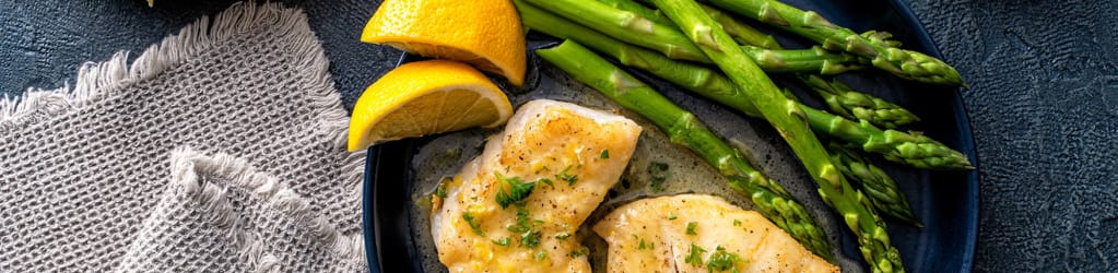 Gedünsteter Kabeljau