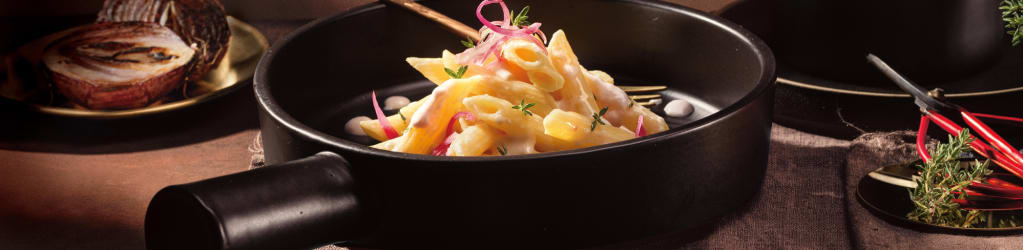 Barilla AL BRONZO Penne Rigate mit karamellisierten Zwiebeln