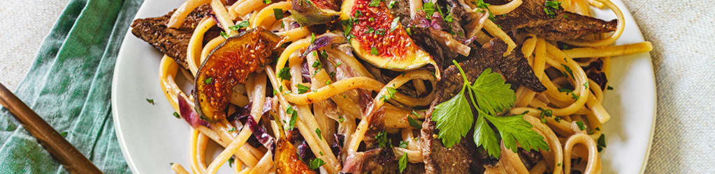 Bavette mit Rinderfiletstreifen