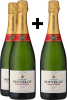 2+1-PAKET Louis Nouvelot Champagner Brut »Saphir«