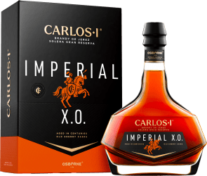 Carlos I Imperial X.O. Brandy de Jerez Solera Gran Reserva in Geschenkverpackung