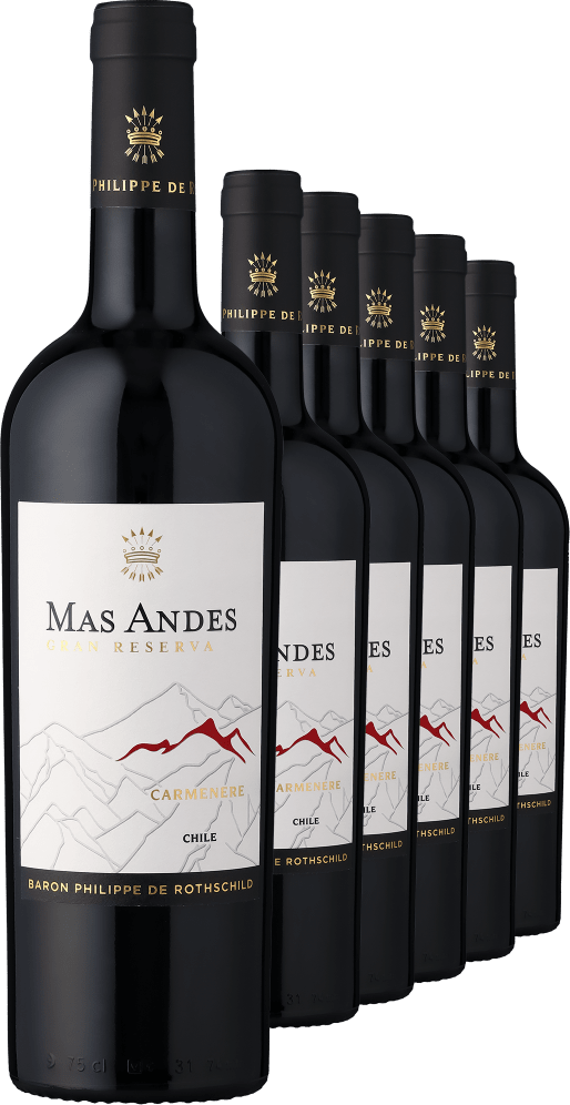 2023 Rothschild Mas Andes Gran Reserva Carménère im 6er-Vorratspaket