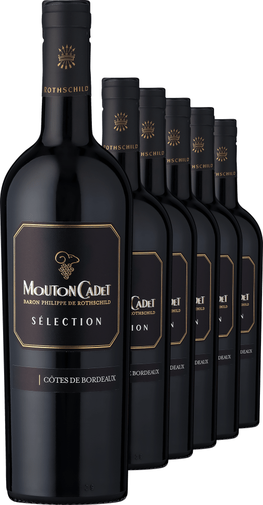 2020 Mouton Cadet »Sélection« Côtes de Bordeaux im 6er-Vorratspaket