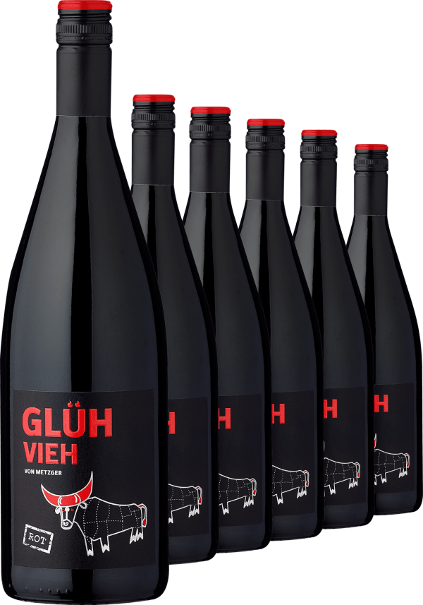 Metzger »Glühvieh« rot im 6er-Vorratspaket
