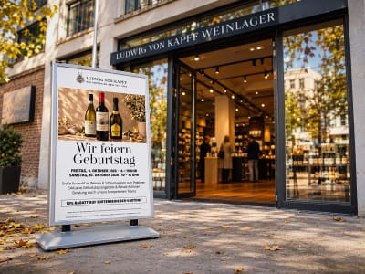 Geburtstag feiern in den Ludwig von Kapff Weinlagern