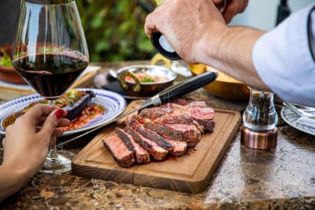 Primitivo zu gegrilltem Steak