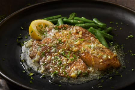 Gebratener Zander mit Zitronenbutter