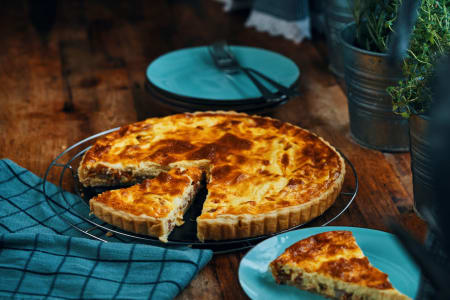 Sekt Brut zu Quiche Lorraine
