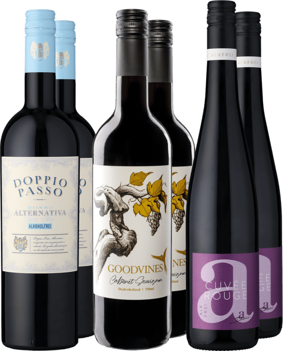 6er-Probierpaket »Alkoholfreie Rotweine«
