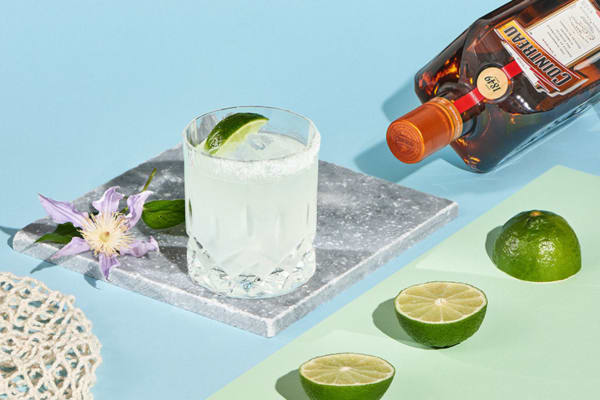 Mit Cointreau gemixter Margarita-Cocktail