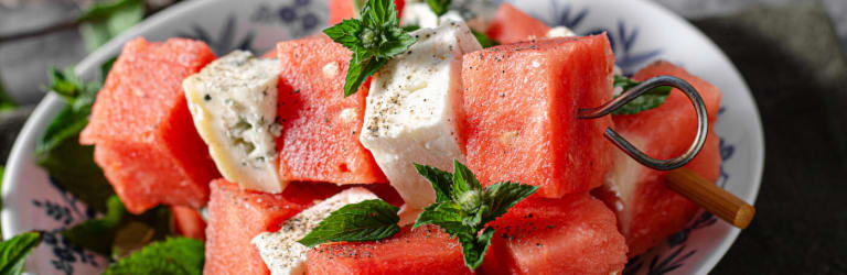 Wassermelonen-Feta-Spieße