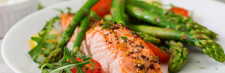 Lachs mit Spargel